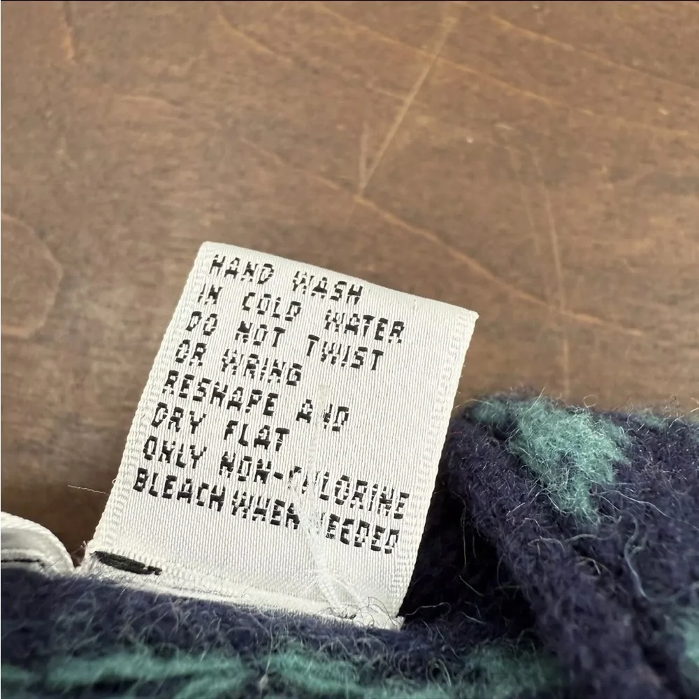 Vintage BP Nordstrom Sweater Vest Fair Isle Multi Striped Lambswool Medium - Picture 4 of 8